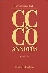 Fester Einband Code civil et Code des obligations annotés (CC & CO): simili von Blaise; Gauron-Carlin, Sabrina Carron