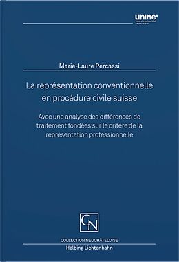 Couverture cartonnée La représentation conventionnelle en procédure civile de Marie-Laure Percassi