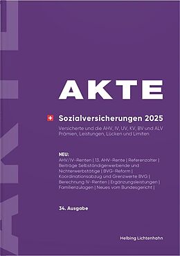 Kartonierter Einband AKTE Sozialversicherungen 2025 von 