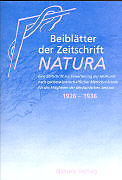Kartonierter Einband Beiblätter der Zeitschrift Natura von 
