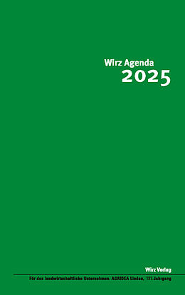 Kartonierter Einband Wirz 2025 / Wirz Agenda 2025 von 