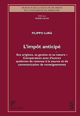 Kartonierter Einband L'impôt anticipé von Filippo Lurà