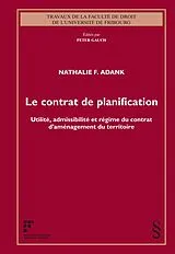 Kartonierter Einband Le contrat de planification von Nathalie F. Adank