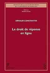 Kartonierter Einband Le droit de réponse en ligne von Arnaud Constantin