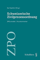 Kartonierter Einband Schweizerische Zivilprozessordnung von 