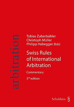 Couverture cartonnée Swiss Rules of International Arbitration de 