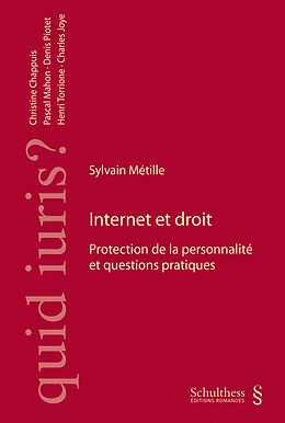 Kartonierter Einband Internet et droit von Sylvain Métille