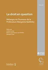 Kartonierter Einband Le droit en question von 