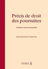 Kartonierter Einband Précis de droit des poursuites von Sylvain Marchand, Olivier Hari