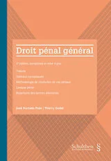 Kartonierter Einband Droit pénal général von José Hurtado Pozo, Thierry Godel