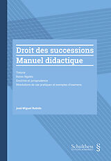 Couverture cartonnée Droit des successions de José-Miguel Rubido