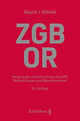 Fester Einband ZGB/OR von