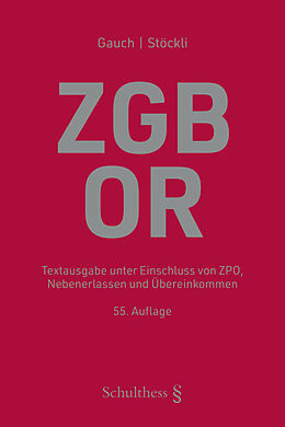 Kartonierter Einband ZGB/OR von 