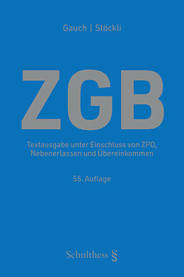 Kartonierter Einband ZGB von 