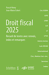 Couverture cartonnée Droit fiscal 2025 de 