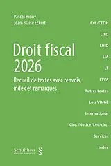 Kartonierter Einband Droit Fiscal 2026 von Jean-Blaise Eckert