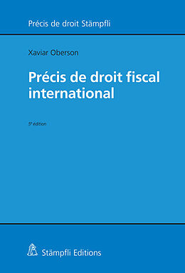Couverture cartonnée Précis de droit fiscal international de Xavier Oberson