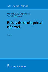 Couverture cartonnée Précis de droit pénal général de Martin Killias, André Kuhn, Nathalie Dongois