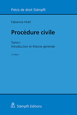 Couverture cartonnée Procédure civile de Fabienne Hohl