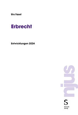 E-Book (pdf) Erbrecht von Urs Fasel