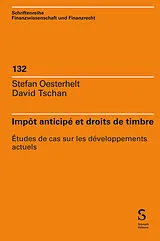 Fester Einband Impôt anticipé et droits de timbre von Stefan Oesterhelt, David Tschan