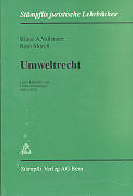 Couverture cartonnée Umweltrecht de Klaus A Vallender, Reto Morell, Heinz Aemisegger