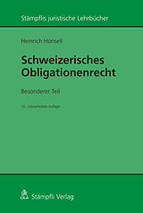 Paperback Schweizerisches Obligationenrecht. Besonderer Teil von Heinrich Honsell