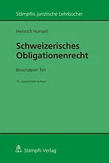Kartonierter Einband Schweizerisches Obligationenrecht. Besonderer Teil von Heinrich Honsell