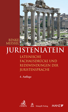 Kartonierter Einband Juristenlatein von Nikolaus Benke, Franz-Stefan Meissel