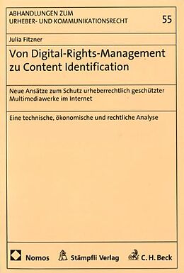 Kartonierter Einband Von Digital-Rights-Management zu Content-Identification von Julia Fitzner