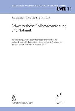 Kartonierter Einband Schweizerische Zivilprozessordnung und Notariat von 
