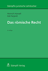 Kartonierter Einband Römisches Recht von Heinrich Honsell, Iole Fargnoli