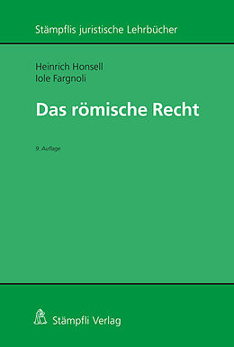 Kartonierter Einband Römisches Recht von Heinrich Honsell, Iole Fargnoli