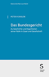 Kartonierter Einband Das Bundesgericht von Peter Karlen
