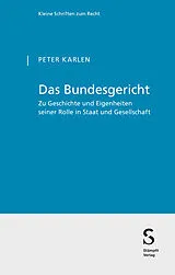 Kartonierter Einband Das Bundesgericht von Peter Karlen