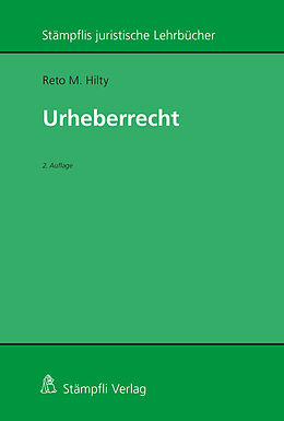 Couverture cartonnée Urheberrecht de Reto M Hilty