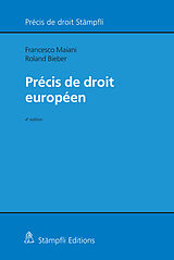 Couverture cartonnée Précis de droit européen de Francesco Maiani, Roland Bieber