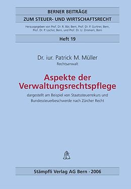 Kartonierter Einband Aspekte der Verwaltungsrechtspflege von Patrick M Müller