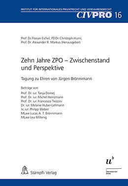 E-Book (pdf) Zehn Jahre ZPO  Zwischenstand und Perspektive von 