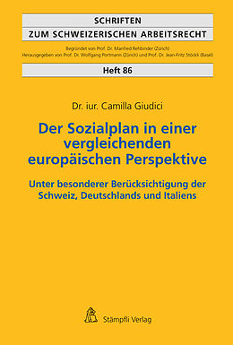 E-Book (pdf) Der Sozialplan in einer vergleichenden europäischen Perspektive von Camilla Giudici