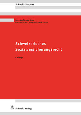 Kartonierter Einband Schweizerisches Sozialversicherungsrecht von Gabriela Riemer-Kafka