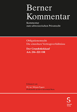 Fester Einband Der Grundstückkauf, Art. 216-221 OR von Mirjam Eggen