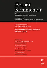 Fester Einband Rechte und Pflichten der Aktionäre (Art. 660682 OR) von Lukas Glanzmann, Sammy Guidoum, Thorsten Kleibold