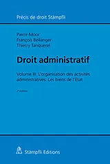 Kartonierter Einband Droit administratif von Pierre Moor, François Bellanger, Thierry Tanquerel