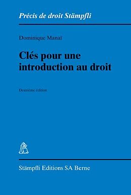 Kartonierter Einband Clés pour une introduction au droit von Dominique Manai