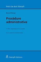 Fester Einband Procédure administrative von Benoît Bovay