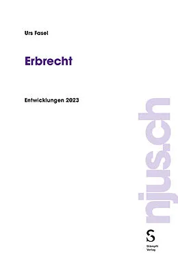 E-Book (pdf) Erbrecht von Urs Fasel