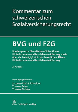 Fester Einband BVG und FZG von Gertrud E. Bollier, Jürg Brechbühl, Claudia Caderas