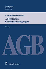 E-Book (pdf) Schweizerisches Recht der Allgemeinen Geschäftsbedingungen von Ernst A. Kramer, Thomas Probst, Roman Perrig