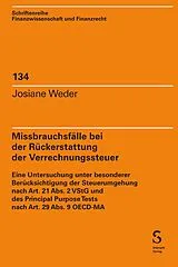 Kartonierter Einband Missbrauchsfälle bei der Rückerstattung der Verrechnungssteuer von Josiane Weder